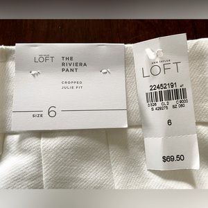White pants - new with tags